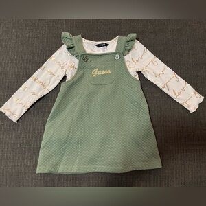 New Green and Gold Guess Dress Outfit 2T